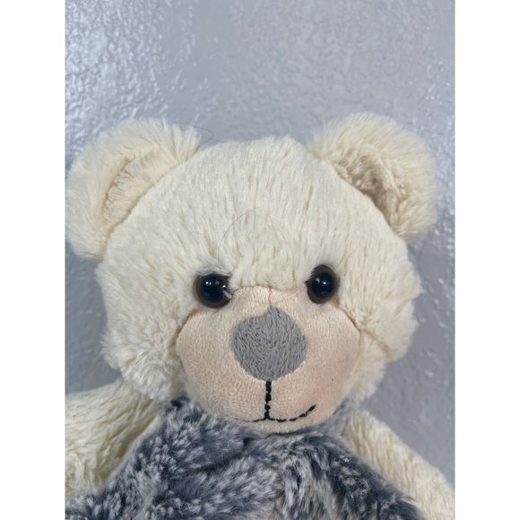 Animal Adventure Cream Bear Gray Grey Winter Scarf Plush Soft Toy Stuffed 2017 - Picture 2 of 8